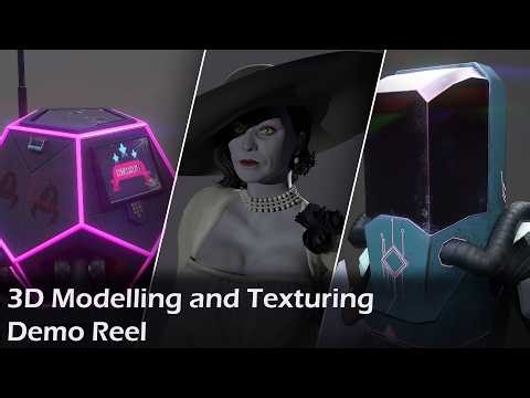 3D Modelling and Texturing Demo Reel 2026┃ Kayla Yausie