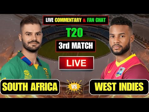 Live : South Africa vs West Indies | 3rd T20I 2026 | Live Score & Commentary | Cricket Kila |