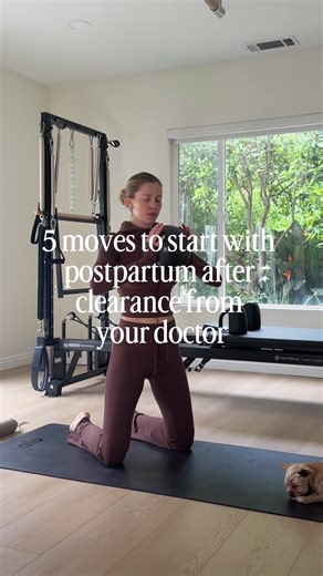 These are the 5 moves I’m starting with, after a c-section, and with every intention of respecting my scar, my core, and everything my body has been through. To be really clear: this isn’t me telling anyone to jump back in. Every body, every birth, every recovery is different. For me, moving safely intentionally feels healing, physically and mentally. I’ll be sharing weekly workouts as I ease back in. And behind the scenes, I’m building the postnatal program for TF Studio — I want to get it righ