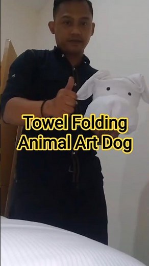 Towel Folding - Towel Animal Dog | Towel Art | Towel origami | How to Make Towel Dog