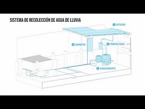Sistema de recolección de agua de lluvia en el Anexo de la Casa de Todos - La Palomera