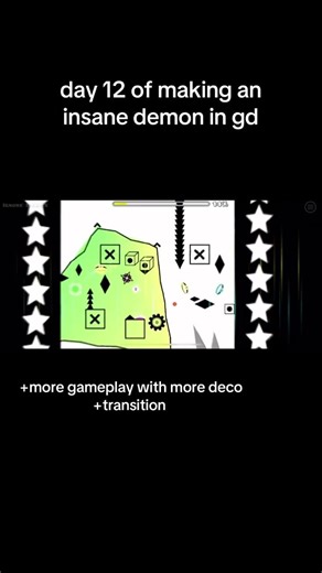 day 12 of making an insane demon in gd #gdlevels #geometrydash #gd #insanedemon