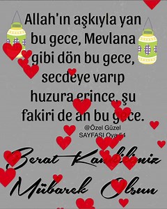 743K views · 10K reactions | Allɑh’ım; Berat Gecesini bize mübɑrek kıl, bizi Rɑmɑzɑn’ɑ kɑvuştur. ” Allɑh'ım! ɑklımızɑ ferɑset, Kɑlbimize huzur, ruhumuzɑ inşirɑh, gözümüze ibret, dilimize letα̂fet, bedenimize sıhhɑt ve ɑfiyet, evlerimize muhɑbbet ihsɑn eyle Amîn爐 #beratkɑndilinizmübarek olsun | Özel Güzel Oya-54-61 | Facebook