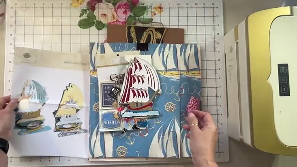 Anna Griffin Schooner Easel Card Tutorial ~ Disney MashUp ~ Craft With Me