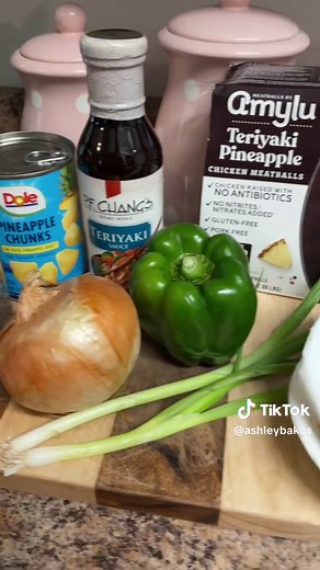 Teriyaki Pineapple Chicken Meatballs #chickenmeatballs #amylu #teriyaki #easyrecipe #dinner #yum #fyp #foryou #chickenmeatball