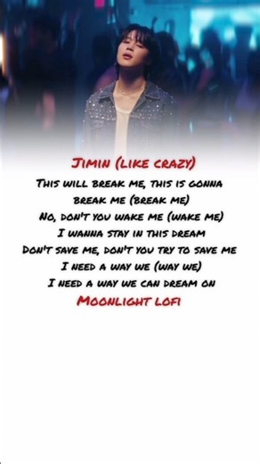 Jimin - Like Crazy (Lyrics) BTS songs