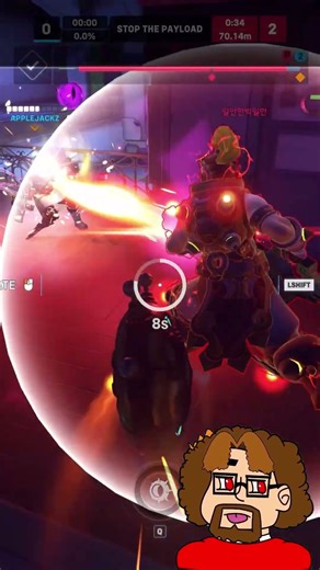 Junkrat’s Revenge: Spinning the Block on Zarya | IAJ #overwatch2 #shorts