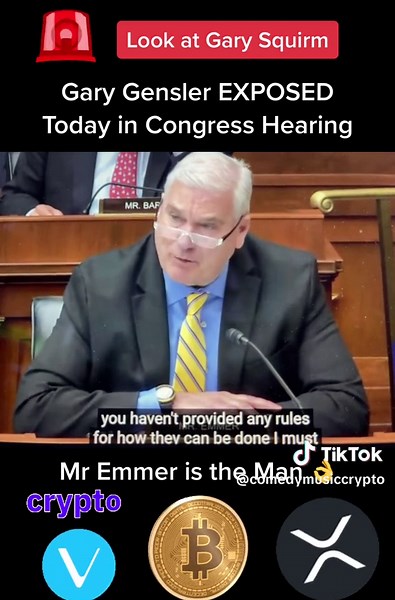 GARY GENSLER EXPOSED WHEN ASKED ABOUT CRYPTOCURRENCY 🚨👀 Live Congress today 👉💯👌 #tiktok #capcut #tothemoon #crypto #hodl #cryptocurrency #twitter #btc #xrp #xrparmy #sec #bitcoin #garygensler #believe