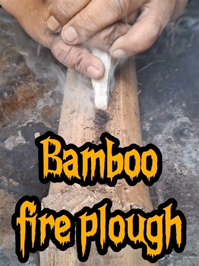 Primitive Firewood Making with Bamboo