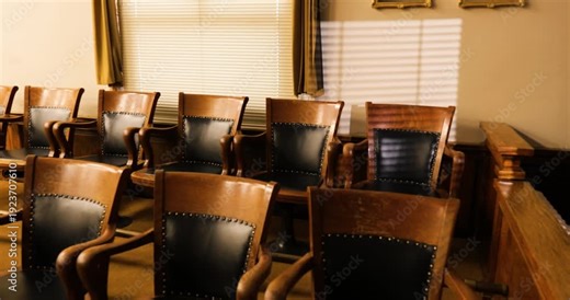 Jury Chairs in the jury box
