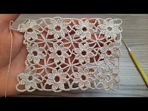 Legendary Model 10 🌸 Wonderful Flower Crochet Lace Pattern | Detailed Beginner Tutorial