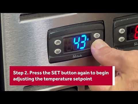 How to Adjust the Temperature Setpoint on a Perlick Back-Bar Beer Cooler