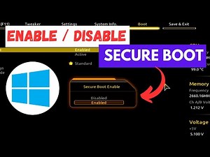 How to Enable/Disable Secure Boot in Any Windows || Easy method