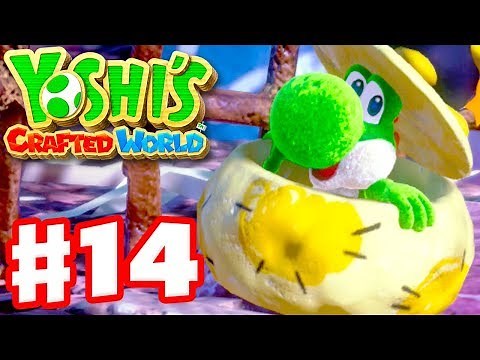 Yoshi's Crafted World - Gameplay Walkthrough Part 14 - Cardstock Carnival 100%!