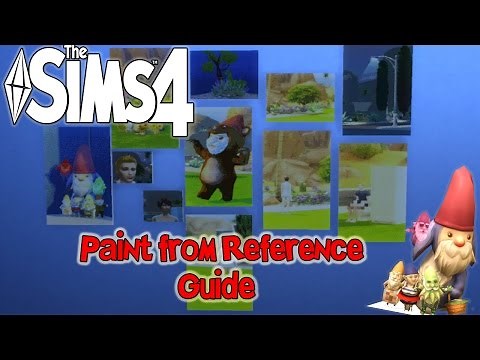 Sims4 'Paint from Reference' feature and Copying Paintings!