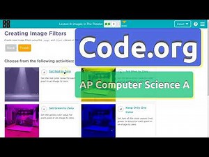 Code.org Lesson 6.3 Images in The Theater | Tutorial with Answers | CSA Unit 5