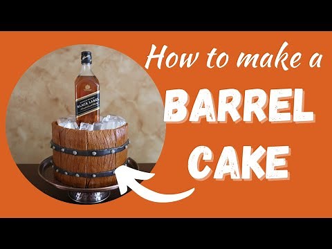 🎂 Master the Art of the Ultimate Barrel Cake | Step-by-Step Baking Magic! 🍰 #CakeDecorating