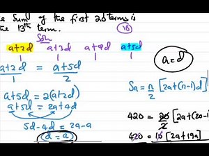 Form 4 Maths - AP & GP practice questions