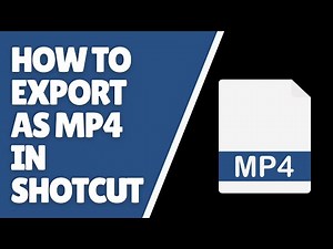Shotcut How to Export as MP4?