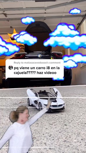 Reply to @matiasacevedoooo #bmw #mini #i8 #minii8 #juguete #bmwi8 #bmwtoy #fullelectric #electrico #depilas #controlremoto #mijuguete #supercarro #car