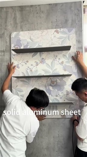 Solid aluminum storage rack, concealed installation for a sleeker look.