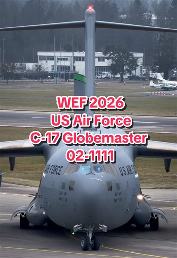 Heavy metal on the taxiway: US Air Force C-17 before departure at Zurich ✈️🇺🇸 . 📍ZRH, 18.01.2026 #aviation #avgeek #usairforce #planespotting #boeing