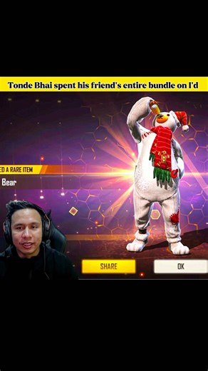 TONDE BHAI SPENT HIS FRIEND ENTIRE BUNDLE ON I'D 🤯💥 #shorts #viral ‪@TondeGamer‬