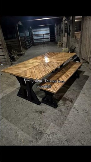 Farmhouse table complete! #woodworking #farmhouse #smallbusiness