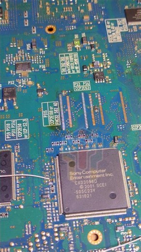 Installing the PS2 BIOS #soldering #welding #bios #ps2repair #playstationrepair