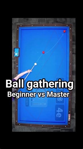 Beginner vs. Master: The Art of Ball Gathering #noobvspro #billiardstips #billiardstutorial