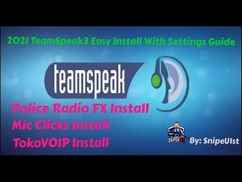 TeamSpeak 5-2022 Install With Mic Clicks, Police Radio FX and TOKOVOIP