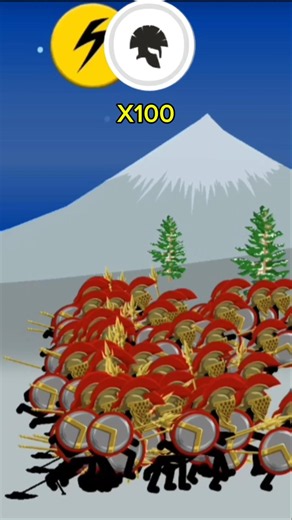X100 Spearton Vs X50 Golden Spearton #youtubeshort#stickwarlegacy