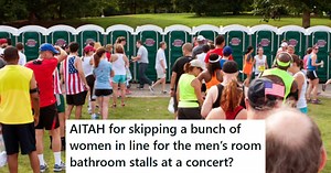 Ladies Started Using The Men’s Restrooms Because Their Lines Were So Long, So This Guy Skipped Ahead Of Them When He Had To Go