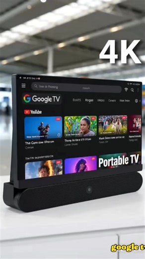 24-inch Portable Google TV, Remote Control Only, Non-Touch, Factory Direct, Portable Smart Display, Manufacturer, OEM/ODM, Black/Silver#PortableSmartScreenFactory#smartscreen#InteractiveScreen#googletvsmartTVDisplayscreenfactory闺蜜机便携式闺蜜机出口智能屏幕谷歌电视