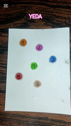 ​Numbers and colors in raindrops