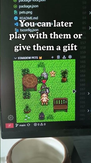 Stardew Valley pets for VSCode 😸 #stardewvalley #vscodepets #vscode #vscodeextensions #coding