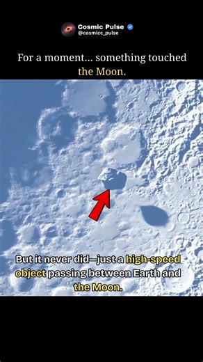 Something Touched the Moon… But Didn’t! 😱 #shorts #trending #viral #space #moon #spacefacts #cosmos
