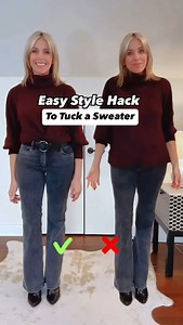 7.7K views · 570 reactions | ✨Easy style hack to tuck a sweater and...