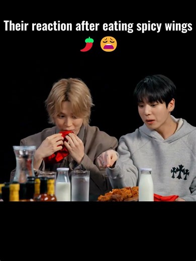 Bts reaction on wings🌶️🍗#bts #btsshorts #viral #btsarmy #purplemonster #yt #ytshorts #shorts #jk #v