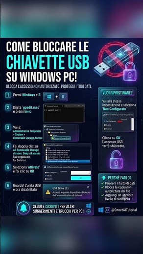 Come bloccare le porte USB su Windows e proteggere i tuoi dati