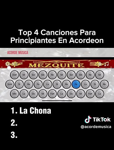#mezquite #acordeon #tutorial#facil | Accordion Mexican Music