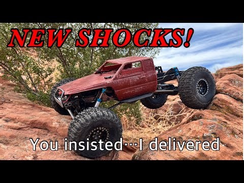 Pricey's Custom Crawlers SHOCKS first impressions and first run!