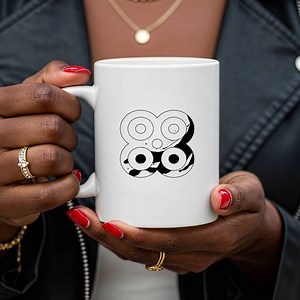 Adinkra Symbol Coffee Mug, Black Ink Series, Cultural Design Ceramic Cup | Mpuannum - Etsy Australia