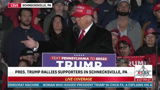 “I’m calling on Crooked Joe Biden to debate — ANYTIME, ANYWHERE, ANYPLACE!” — President Trump in Schnecksville, PA WATCH LIVE: https://www.rsbnetwork.com/video/live-president-trump-delivers-remarks-at-rally-in-schnecksville-pa-4-13-24/ | Right Side Broadcasting