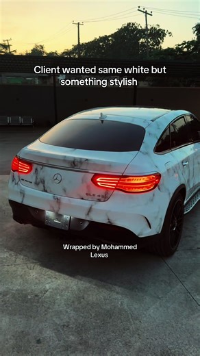 Stylish Marble Wrap for Mercedes Benz GLE 43