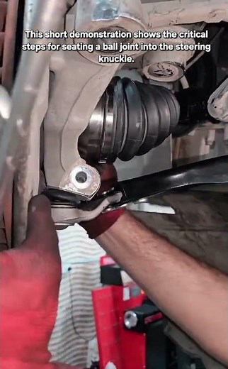 How to Properly Align and Secure a Lower Control Arm Ball Joint