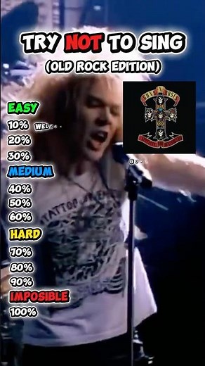 Try Not To Sing Challenge: Old Rock Edition 🤘 #TryNotToSing #ClassicRock #RockMusic #rock #OldRock
