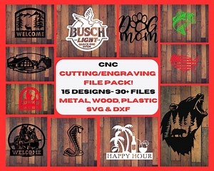 Best Sellers Cnc Plasma Cutting File Pack - Customizable - DXF and SVG - Digital Download - Laser CNC Plasma-woodworking-diy Files-file Pack - Etsy