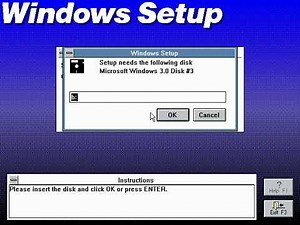 Installing Windows 3.0a