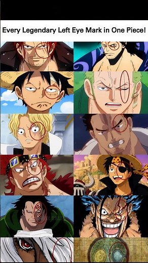 Every Legendary Left Eye Mark in One Piece! 👁️🏴‍☠️ Hidden Detail Oda Mystery 🔥